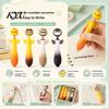 Cartoon Pens with Wings Cute Animal Ballpoint Pen, 0.7mm Smooth Writing Retractable Gel Stationery Gifts for Kids Pens, Owl/Chick/Penguin/Honeybee Pen