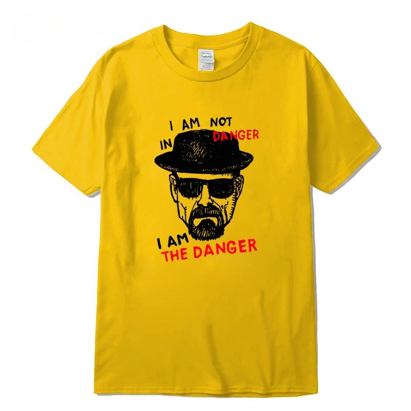 T-shirt 100% Cotton Short Sleeve Breaking Bad T-shirt Casual Heisenberg Print Tshirt Cool T-shirt Male Tops