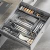 Retractable Kitchen Drawer Organizer: Multi-Functional Cutlery and Storage Tray