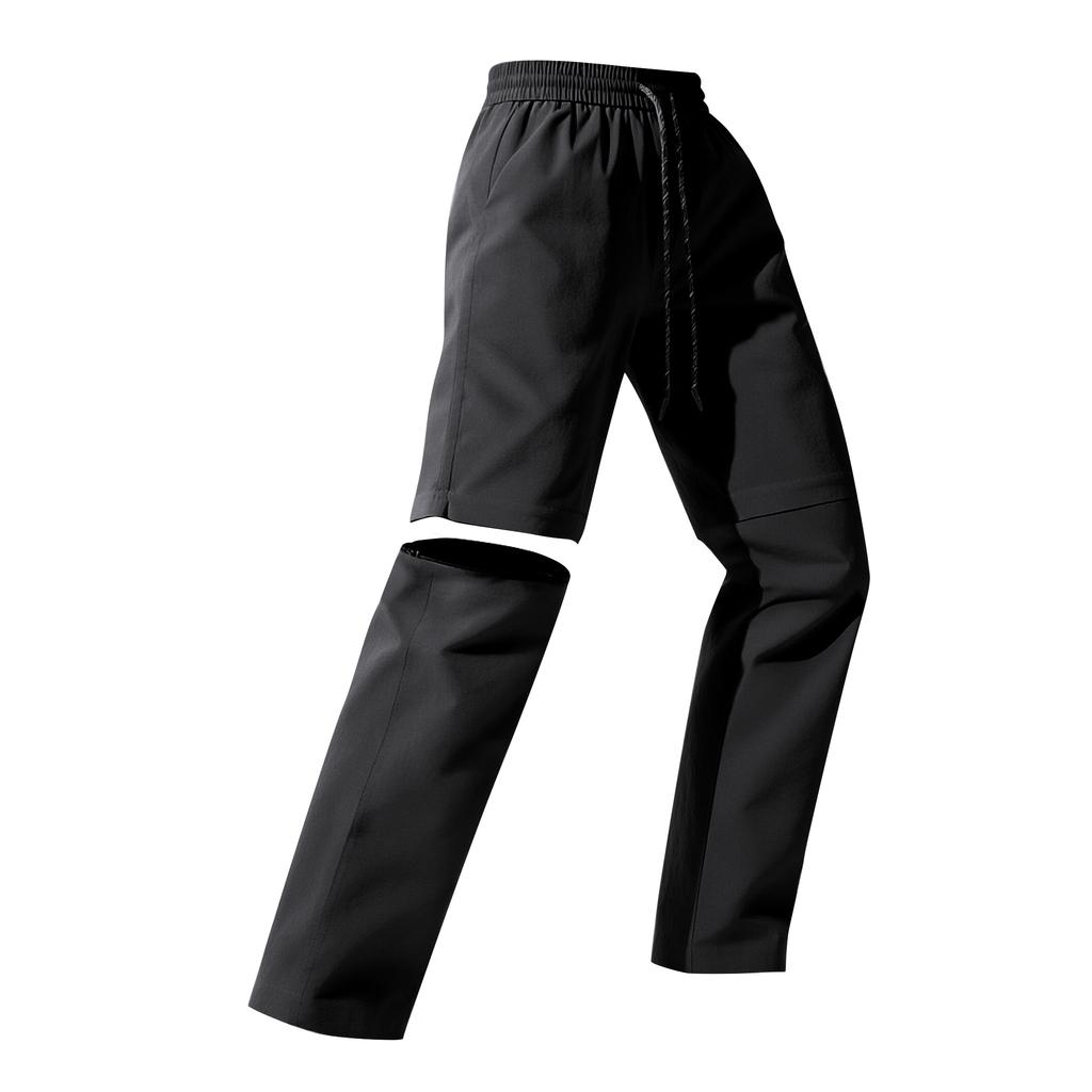 Women's Loose Straight-Leg Pants with Drawstring, Detachable Cargo Pants
