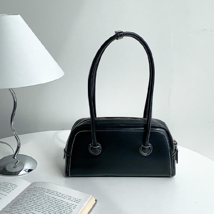 Splashproof Handbag Travel Bags for Women Solid Color Soft Leather Bag