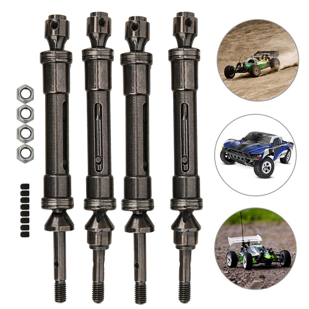 For Traxxas 1 10 Slash 4x4 SLA017 SLA018 Metal Front and Rear Drive Transmission Shaft