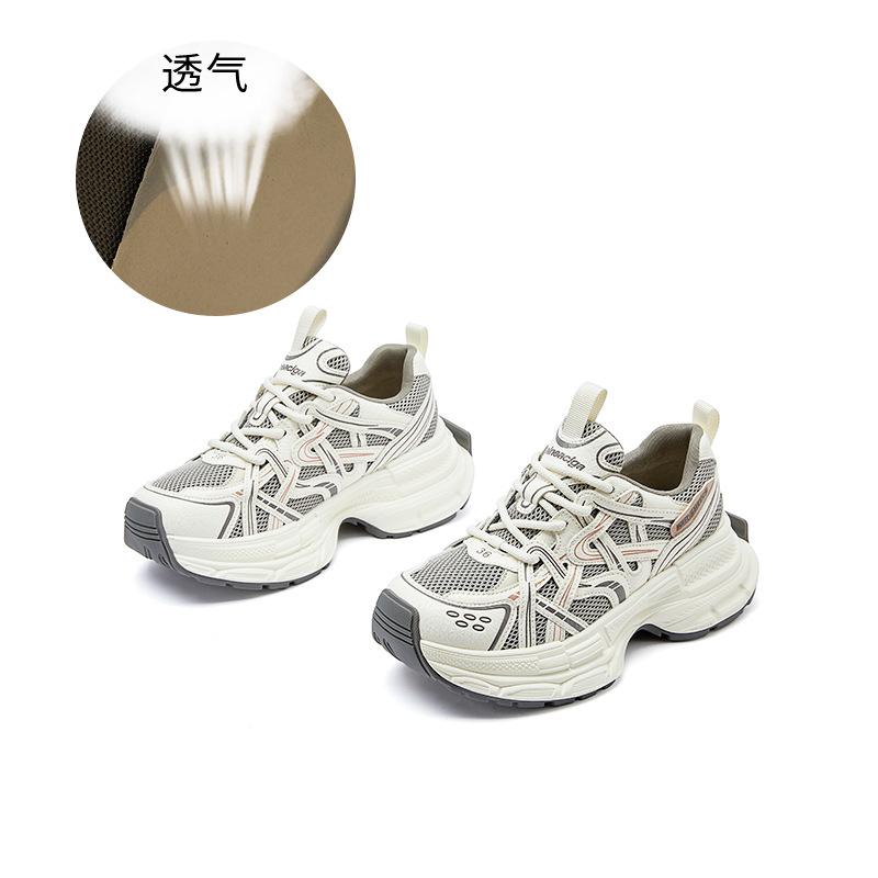

New dad shoes women s 2025 spring platform heightening sports shoes women s casual shoes versatile retro high-value women s shoes 40