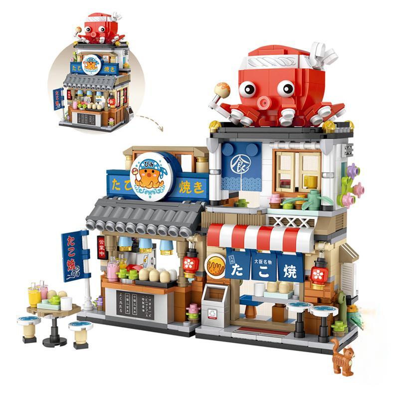 Loz Blöcke DIY Bausteine Niedliche Weihnachtsartikel Spielzeug Moc Hütte Lebensmittelgeschäft Juguetes Süßigkeitenhaus Geschenke Mädchen Geschenk Neuestes Jahr