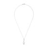 Collana - Ketty - Argento Sterling 925 - Ciondolo Chiave di Violino - Ossido di Zirconio - 42 cm