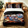 Edmonton Oilers (14) 3pc Set Suitable for Master Bedrooms Soft and Comfortable an Ideal Gift for Family and Friends Includes One Duvet Cover and Two P