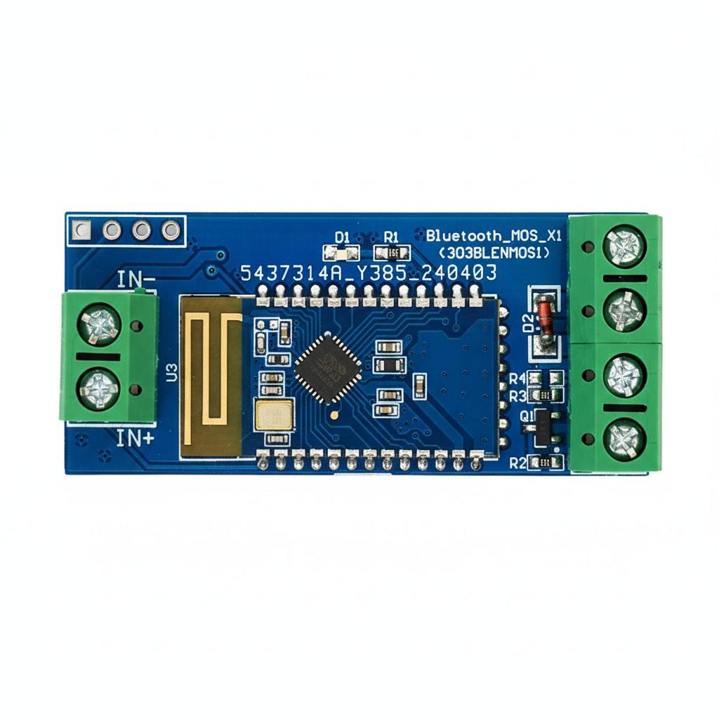 

Bluetooth Single-Channel MOS Switch Module 5-30V Input Bluetooth Switch Module 10*10*2 білий