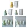Epoxy Handmade Soap Mold Snowman Decoration Candle Mold for DIY Soap Decoration