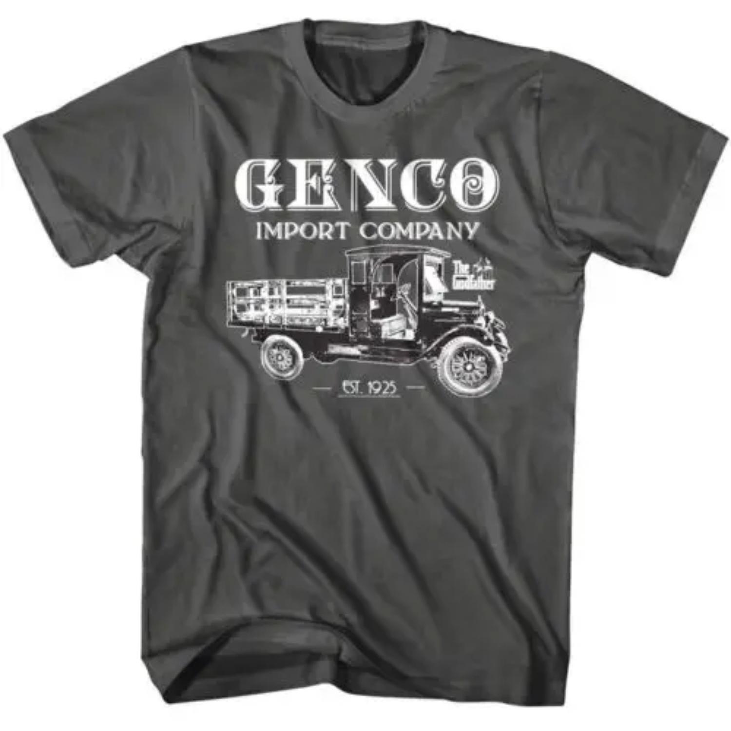 Godfather Genco Import Truck Men s T-Shirt Italian Company Corleone Sicily Italy S чёрный