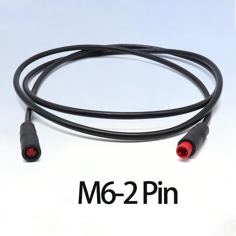M6 M8 2 3 4 5 6 Pin Male to Female EbikeElectric Butt Cable Plug Connector Scooter Brake waterproof Signal Sensor cord 1 meterl