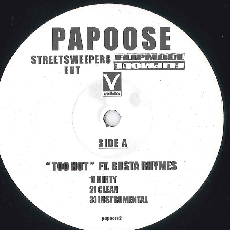 

12inch Record PAPOOSE Too HOT PAPOOSE2 VIOLATOR 2007 Japan Rap HipHopRB Used
