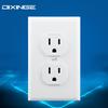 Dual 15A American Standard Three-Pin Double Gang Wall Socket