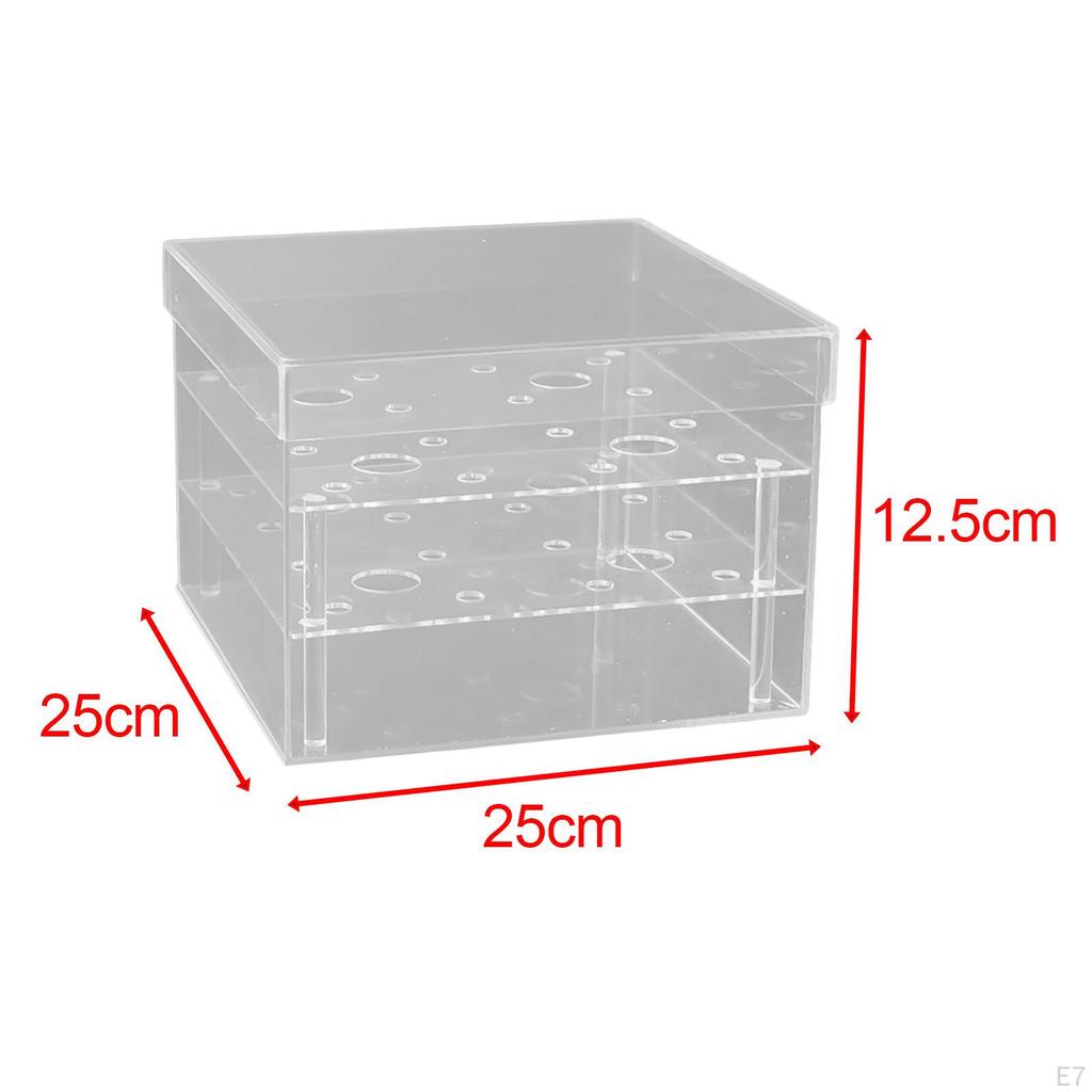 Acrylic Flower Box Floral Arrangements Vase Storage Case Centerpiece Square Gift for