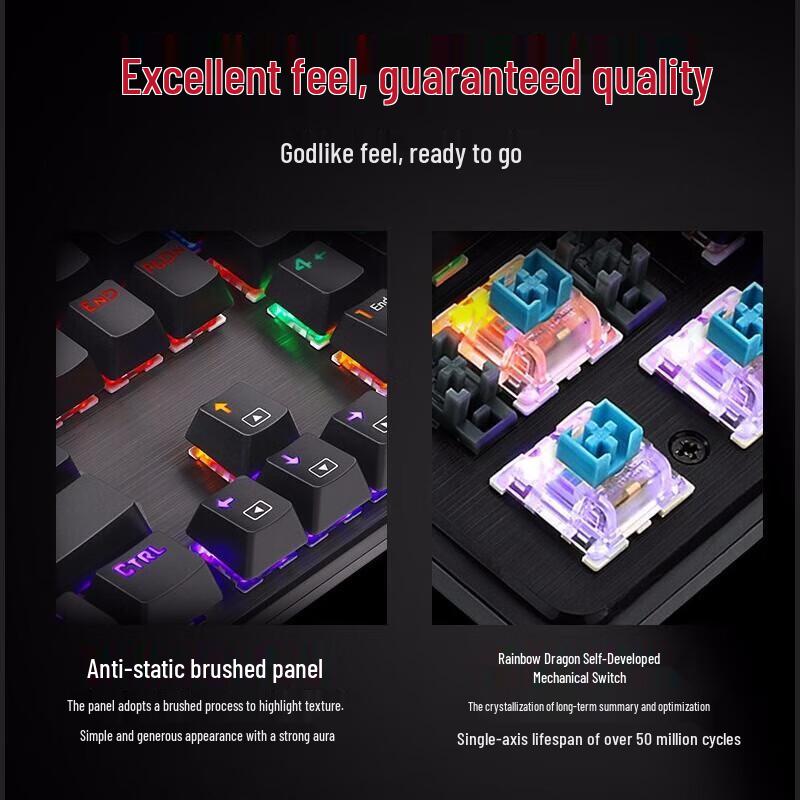 Combo Tastiera Meccanica Cablata e Mouse Redragon K208+G49