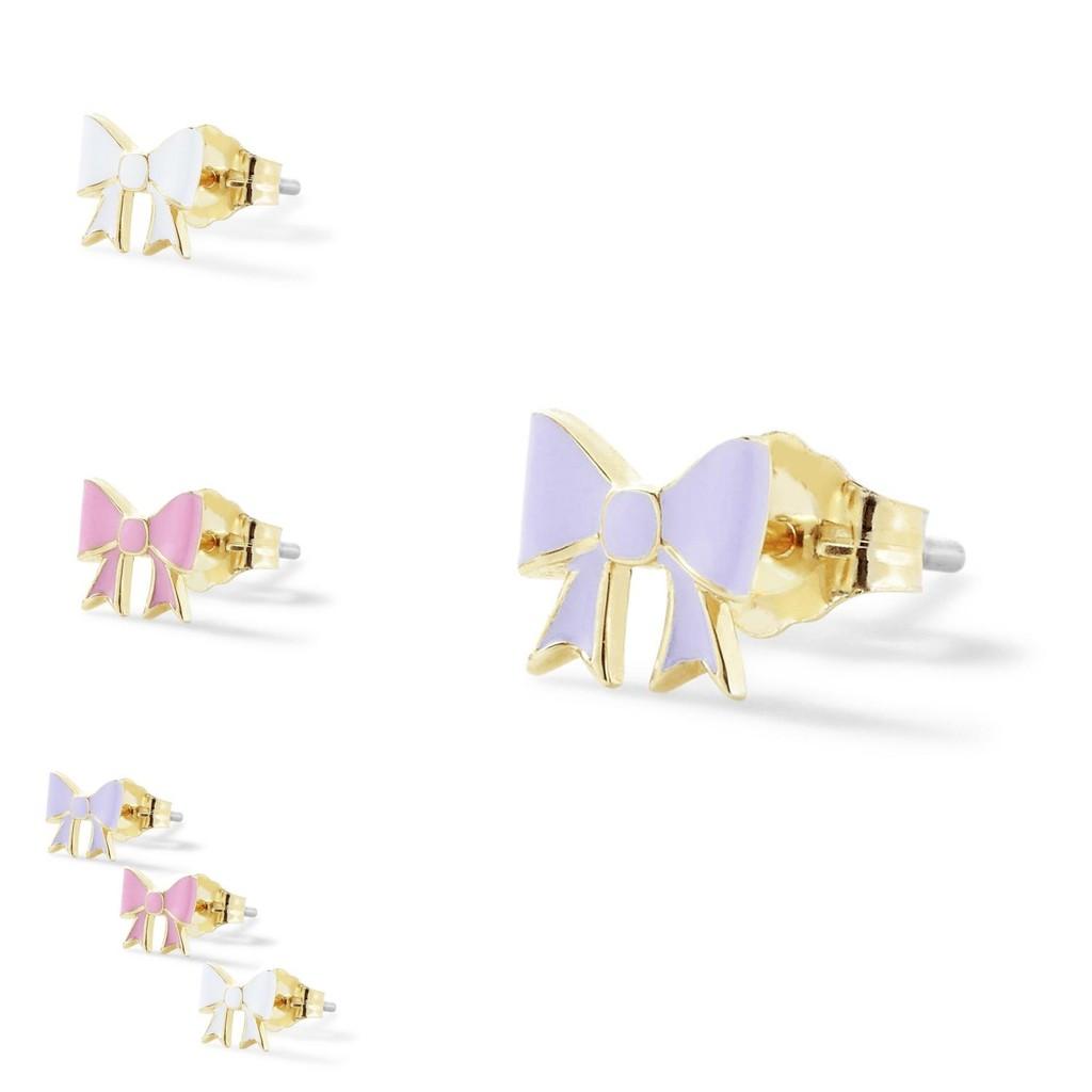 Trendy Vintage Metal Plated Earrings Set With Butterfly Knot For Women