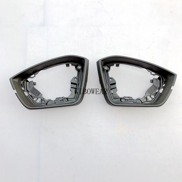 Side Wing Mirror Cap Frame Glass Bottom for Skoda SuperB III 3V3 3V5 2016  Auto Replace Cover Housing White Black Trim