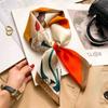 70cm Silk Square Scarf Women Luxury Floral Print Kerchief Soft Satin Hairband Hand Bag Ribbon Foulard Hijab Neckerchief Headband
