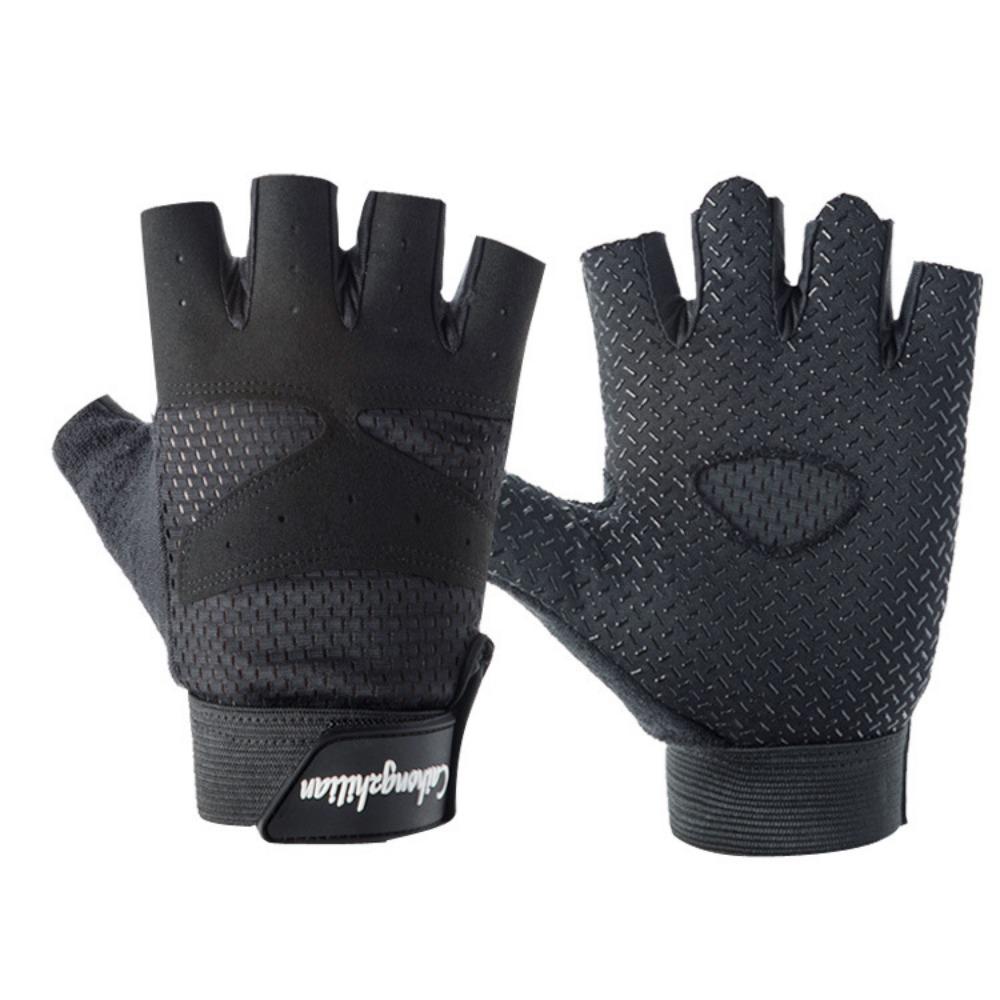 Fitness Gloves, Men's and Women's Half Fingers, Sports Cycling, Extended Wrist Guards, Palms, Dumbbells