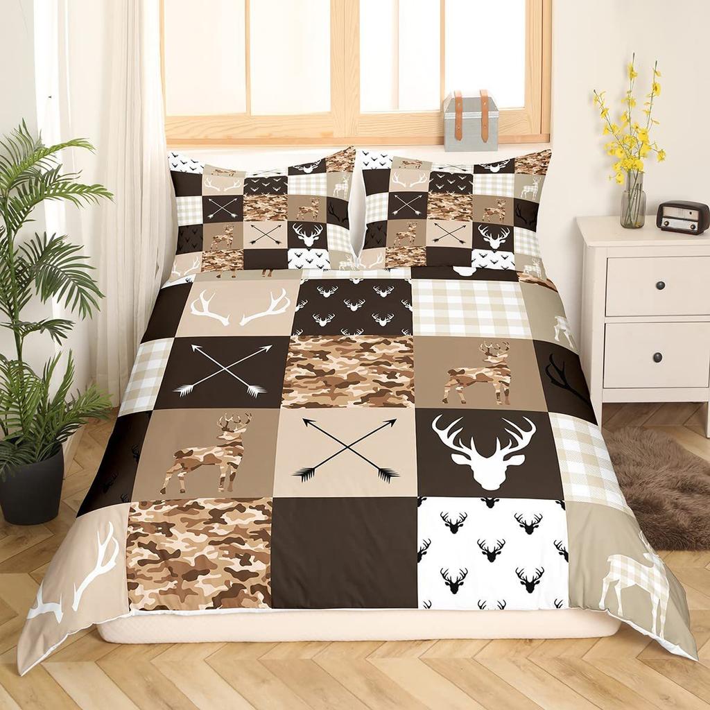 Koi Sakura Sunrise Three-Piece Quilt Cover Digital Printing Bedding Set Bed Cover