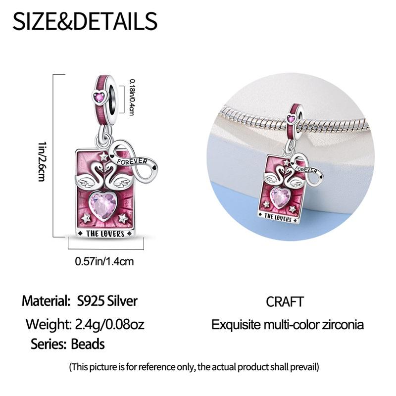 925 Sterling Silver Evil Eye Tarot Justice Star Coins Beads Sun Moon Star Lovers Pendant Charms Beads DIY Jewelry For Women