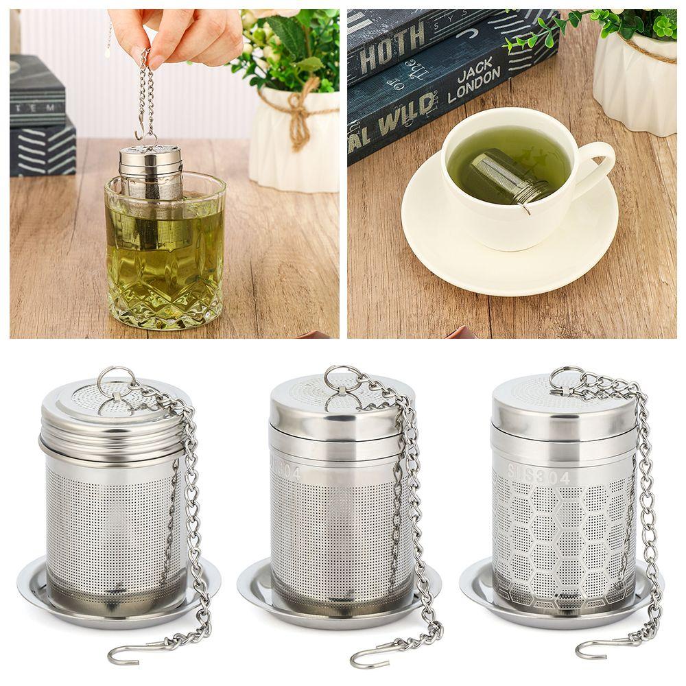 

Fine Mesh Kitchen Tool Tea Strainers Extended Chain Hook Loose Leaf Tea Diffuser Loose Tea Steeper
