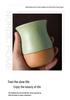 Vintage Coarse Pottery Ceramic Espresso Cup with Wooden Base, Personal Water & Tea Mug for Office