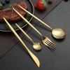 4 Piece Flatware Set Mirror Polished Cutlery Utensil Set Restaurant Eating Tableware Set for Restaurant Home