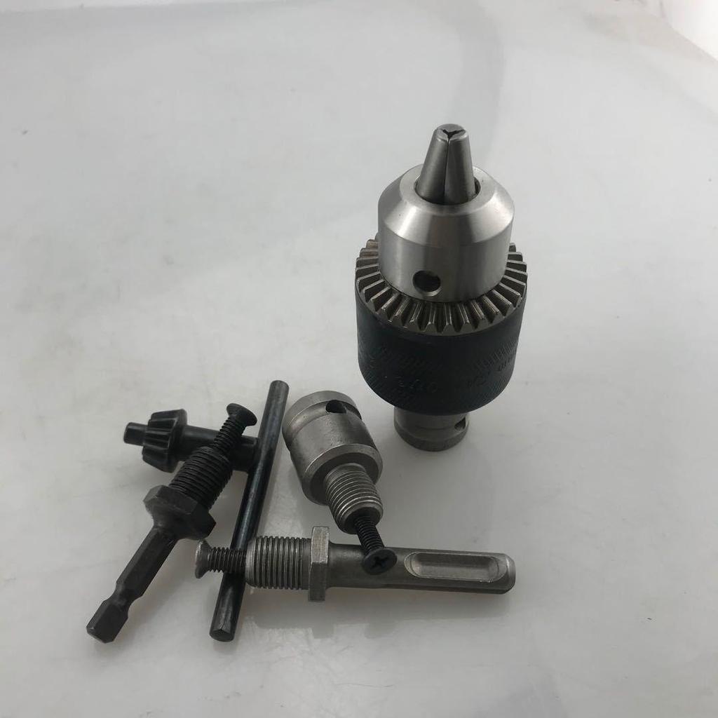 Drill Chuck Set: 5PCS Square & Round Handle Rods, Hammer Accessories, Impact Drill & Electric Wrench Converter