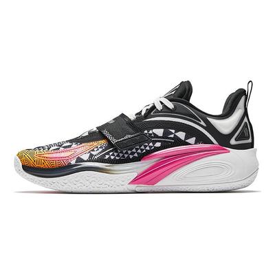KAI 1 Cushioning Slip Resistant Low Top Basketball Shoes Men's Mismatched Black White 112531110S-3