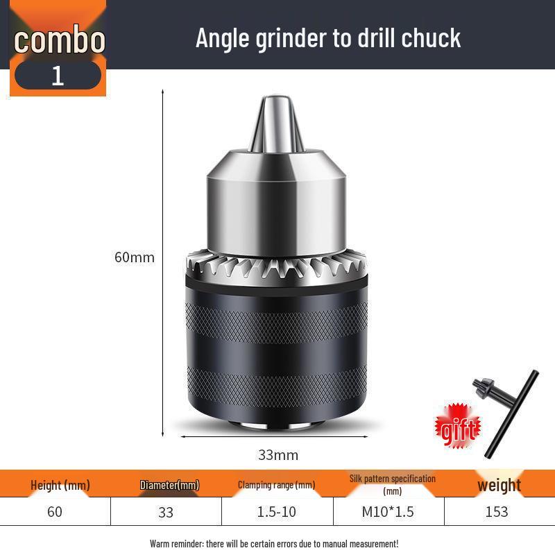 Universal Electric Drill & Screwdriver Converter: Self-Locking Ratchet Head