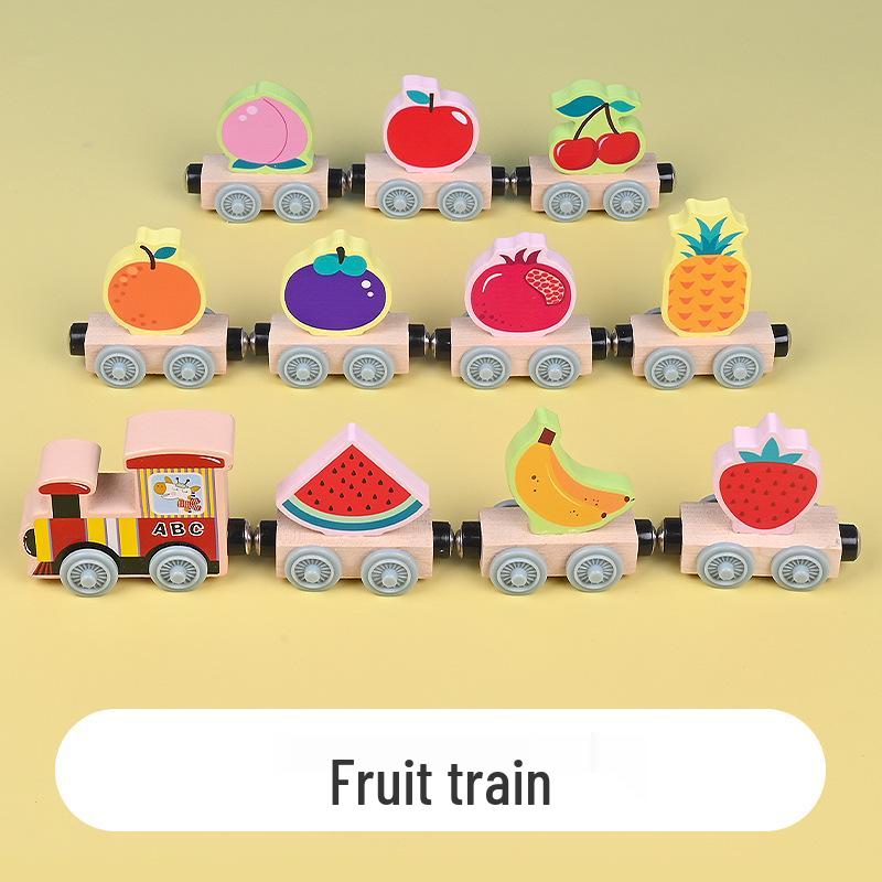 Magnetic Train Toy for Kids - Iron Educational Building Blocks Track, Suitable for Ages 1-6.