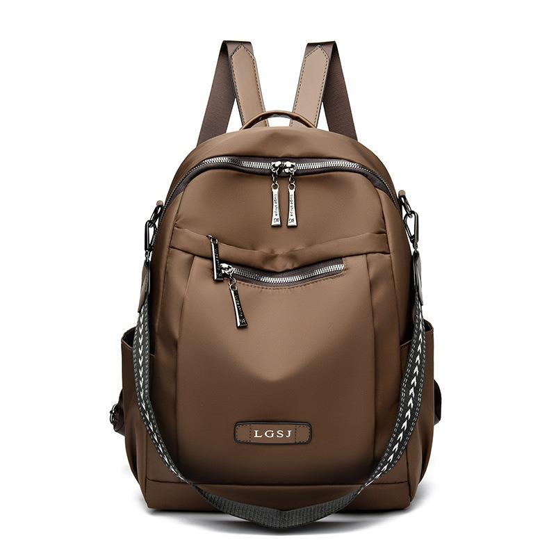 

New wear-resistant casual backpack large capacity practical travel student schoolbag multi-functional storage hand shoulder bag коричневый
