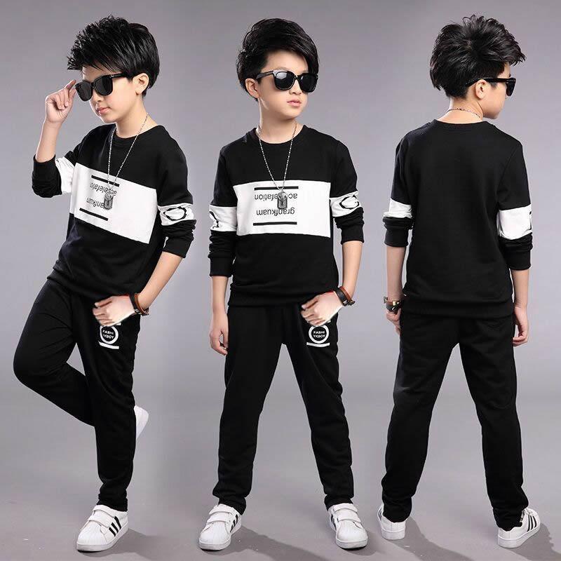 5-12 Year Boys' Clothing Spring Suits Casual Boys' Clothing Suits Autumn Letters Children's Clothing Children's Sportswear
