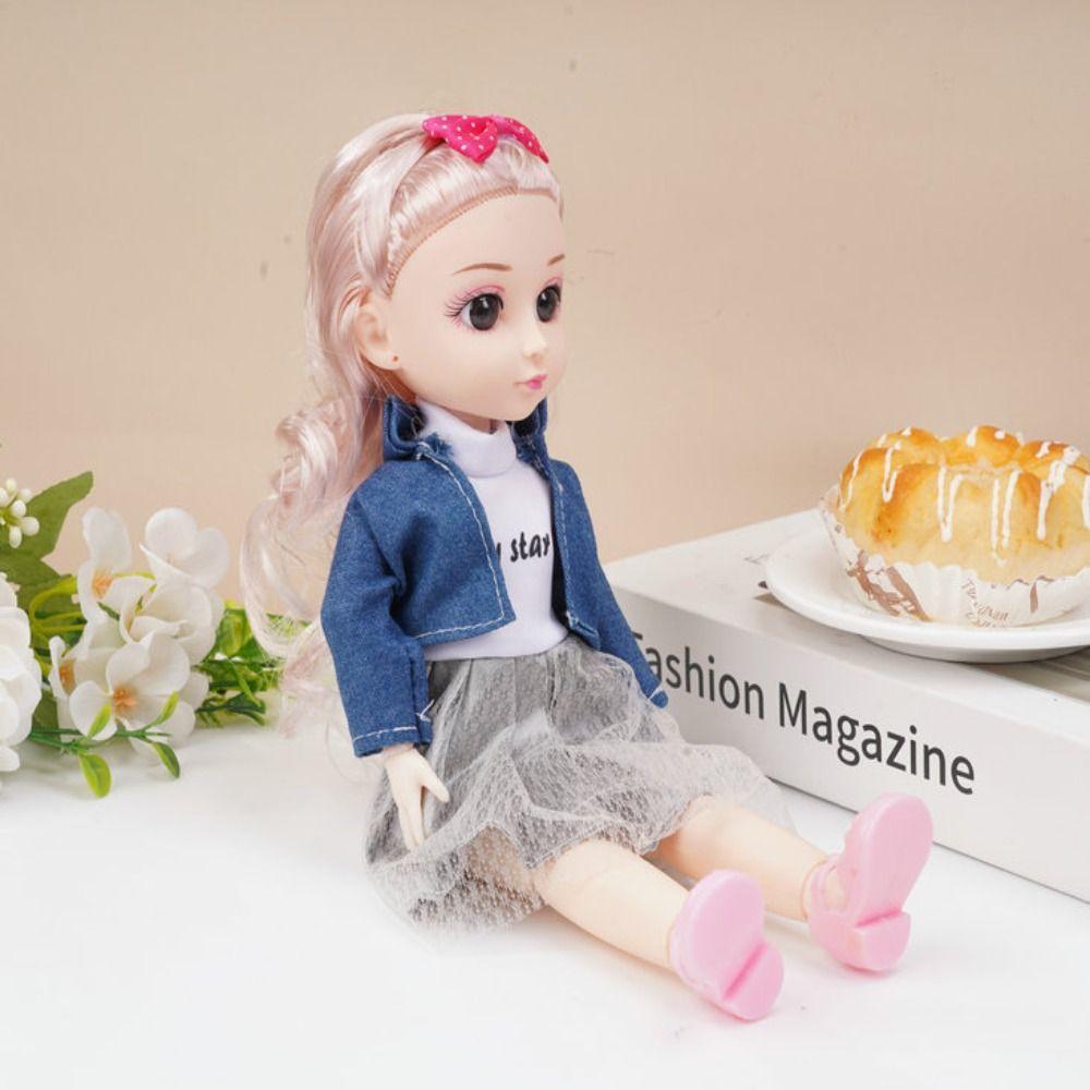 Attractive Eyes Princess Dress Up BJD Dolls Princess Makeup Ball Joint Doll  Children