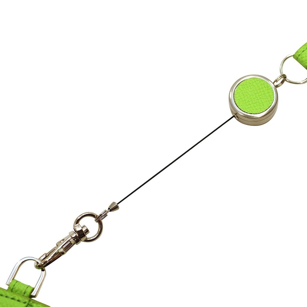 Franklin Planner Color Noblesse II Single Pass Case with Reel, Green, 63807