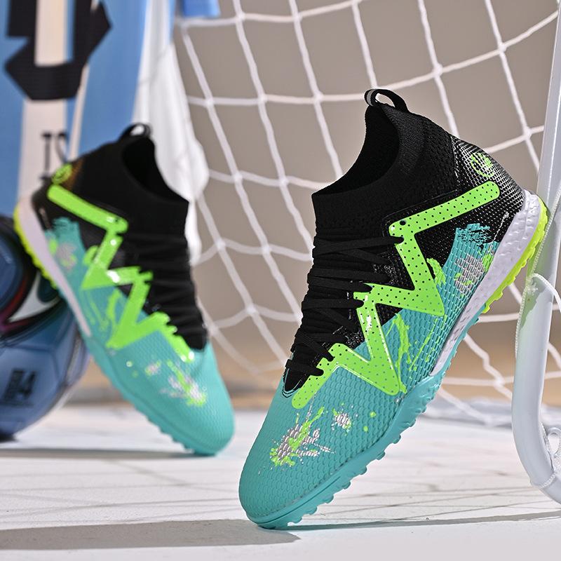 Men's Football Shoes Professional Sports Shoes Men's Long Nail FG Outdoor Sports Cleats Training Shoes Anti Slip Shoes