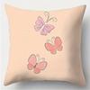 Home Decor Daisy & Butterfly Patterned Cushion Covers Pattern Cushion Cover Suitable for Sofa Bedroom Car Pillow Cover