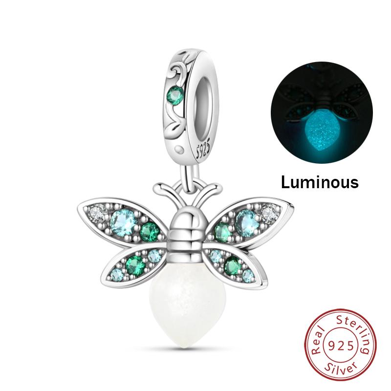 Copper Luminous Apple Lantern Elf Deer Pendant Balloon Rainbow Donut Charms Beads Fit Qikaola Bracelets Diy Jewelry