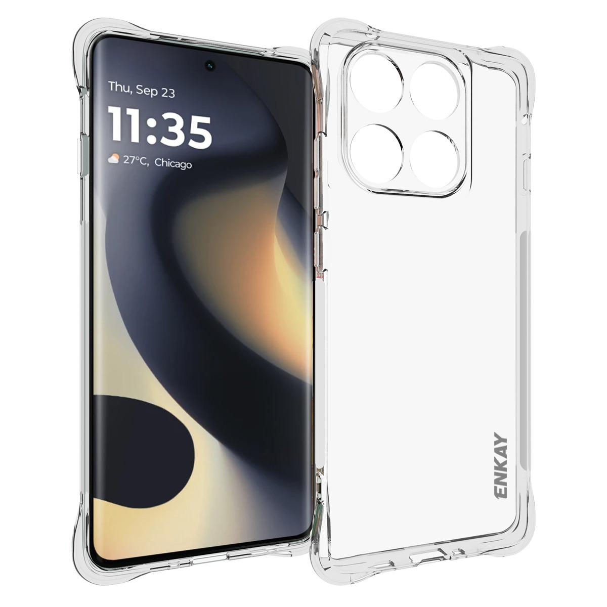 

For Motorola Edge (2025) 5G Clear Phone Case ENKAY HAT PRINCE Shockproof Anti-slip TPU Cover Transparent