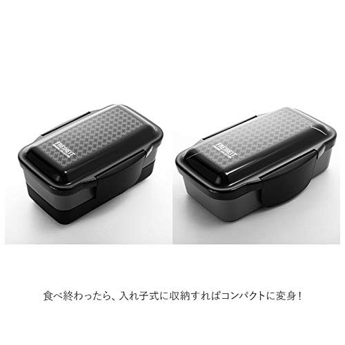 Komori Resin Dome 2 Tier Lunch Box 850 Fly Height Blue