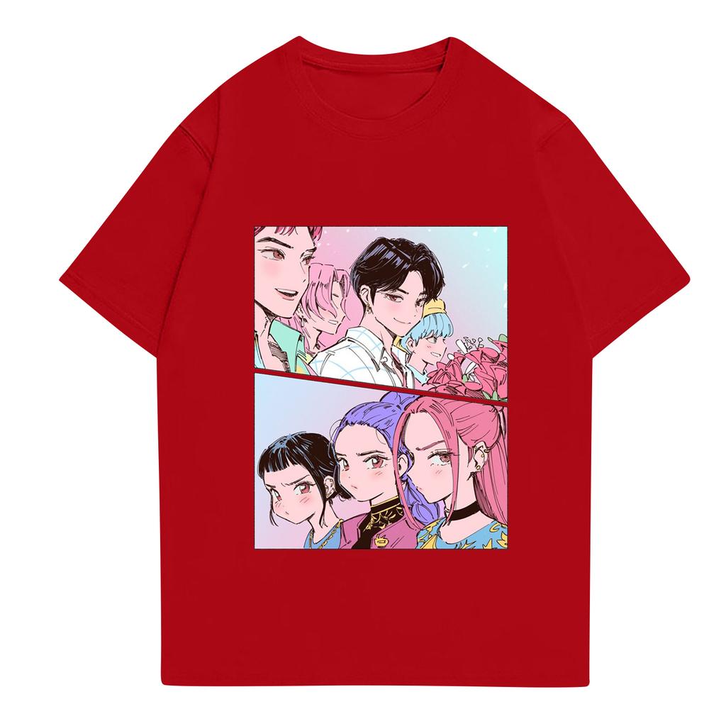 Kid's Anime Printed Short Sleeved T-shirt