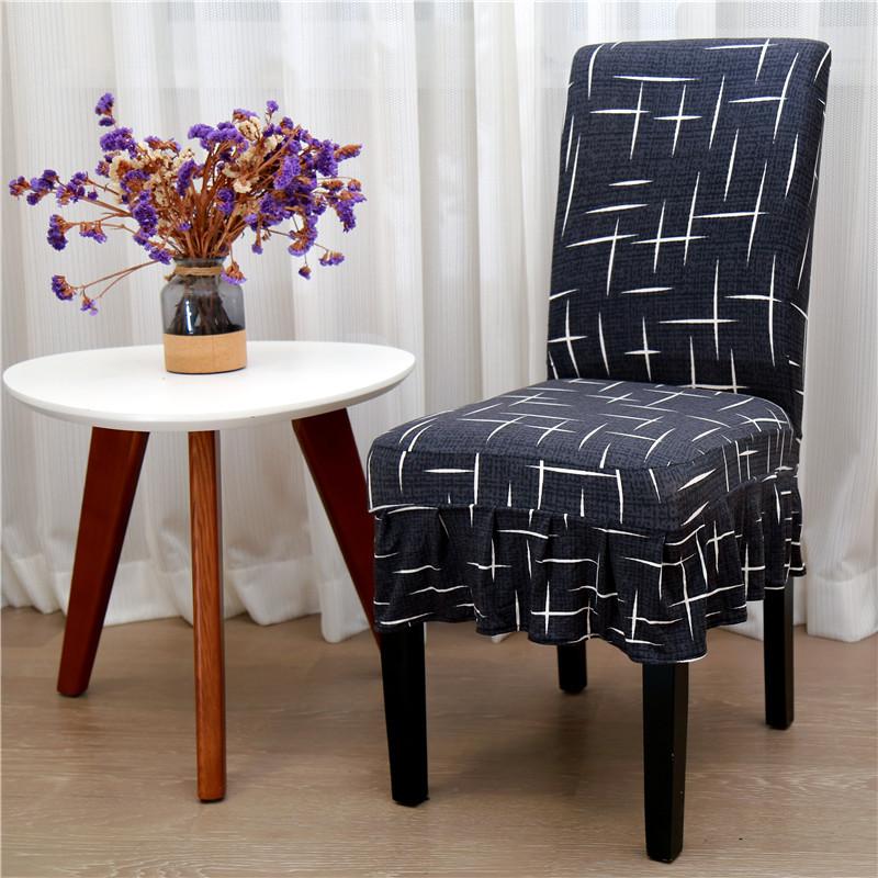 Elastic One-piece Skirt Chair Cover Short Skirt Chair Cover Hotel Hotel Anti-stained Chair Cover Wedding