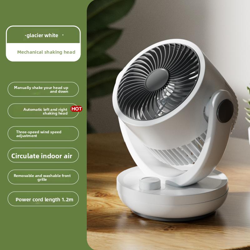Portable Rechargeable USB Wall Hanging Fan Remote Control Folding Shaking Head Fan with Nightlight Air Cooler Household