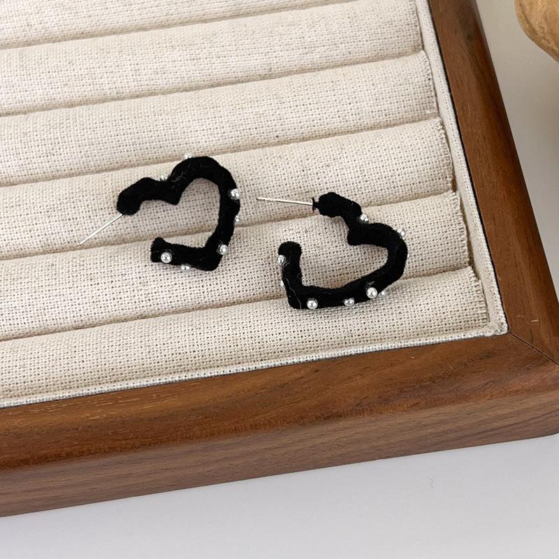 

Прості порожнисті сережки кохання, темперамент, особистість, ніша, дизайн, відчуття повноцінного відчуття світла, розкішної жінки чорний