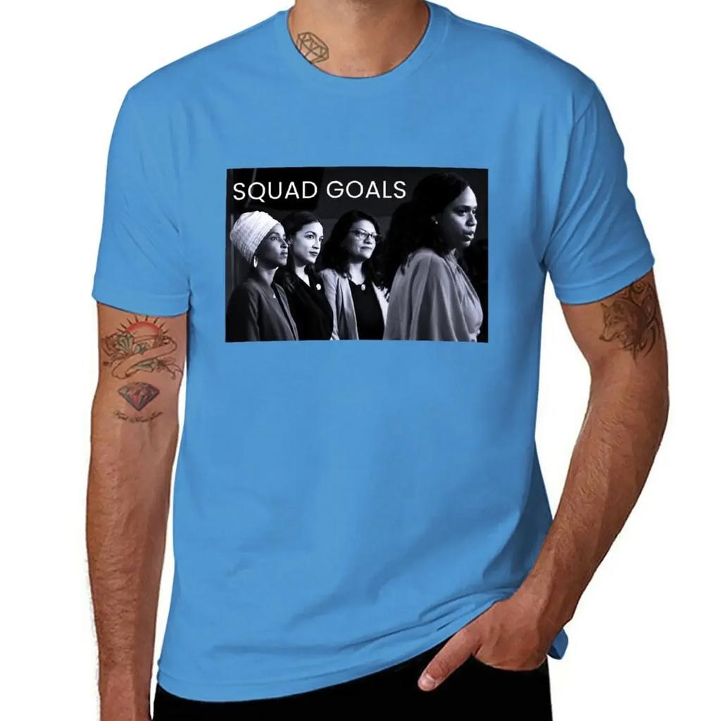 Freshman Congresswomen Squad Goals T-Shirt Graphics Funnys T Shirts Men