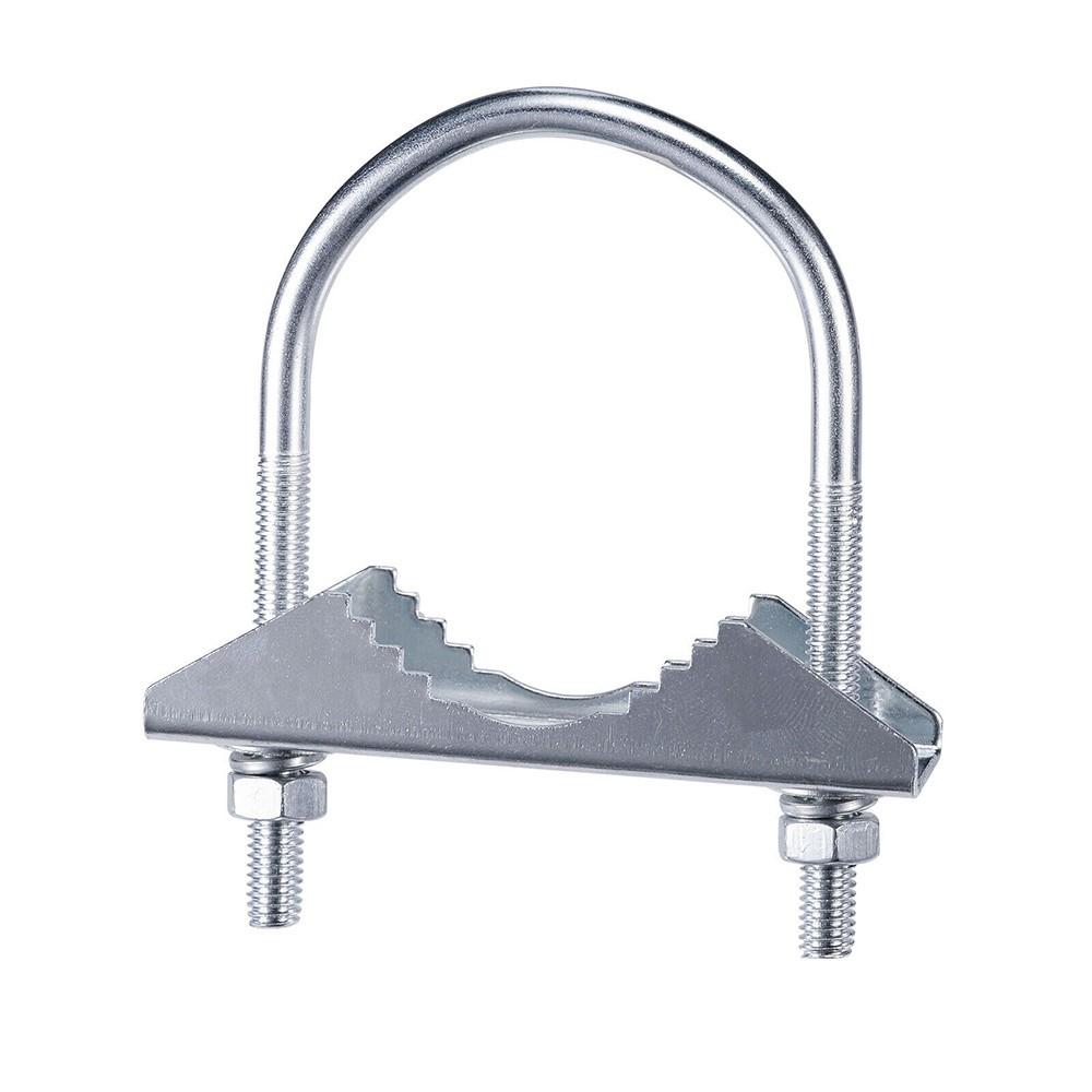 2PCS U-Bolt Mast Clamp Pole Bracket Pipe Mount for CB Ham TV For Yagi Wifi Antenna