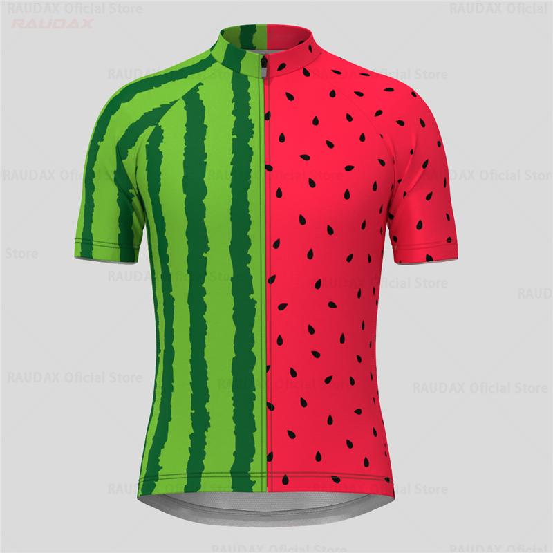 2026 Pánský cyklistický dresový set Melounové léto Krátký rukáv Prodyšný MTB Kolo Cyklistické oblečení Maillot Ropa Ciclismo Uniforma Oblek