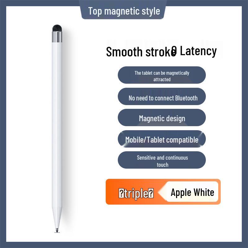 

Apple Pencil: Bluetooth, Magnetic Charging, Touch Screen Compatible Stylus for iPad