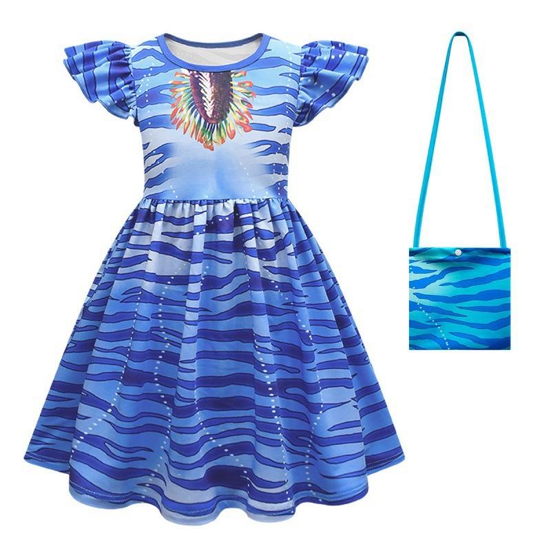 Avatar Anime 3D Printed Girls Dress
