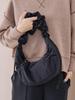 Cohen Gathered Handle Shoulder Padded Bag 76816000045 0900 BLACK(09) FREE